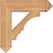 Ekena Millwork Balboa Arts & Crafts Smooth Bracket, Western Red Cedar, 5 1/2"W x 26"D x 26"H BKT06X26X26BOA03SWR - alternate 3